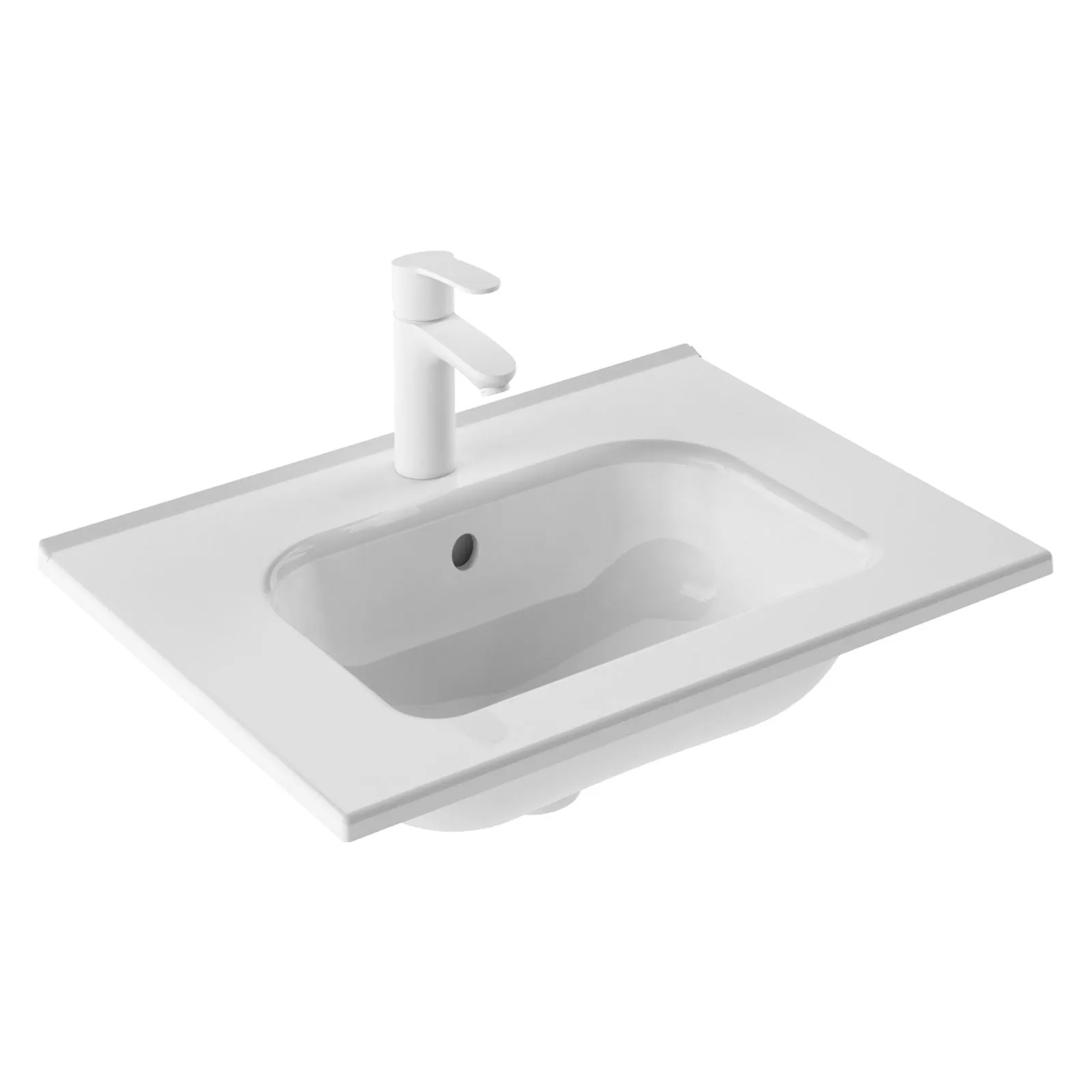 Modern 24 in. Washbasin Slim Ceramic by Royo