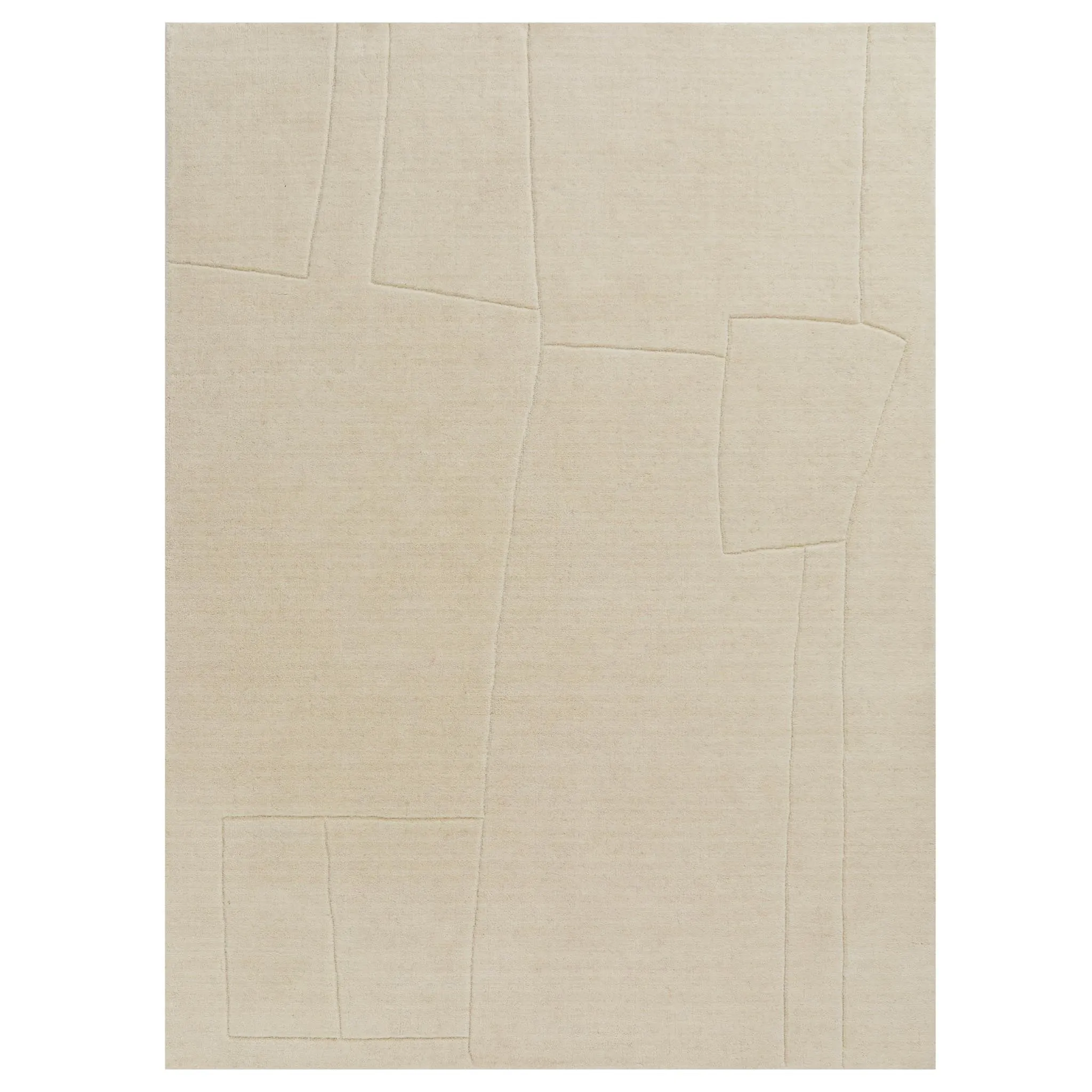 Nakoda Wool Rug [Natural white]