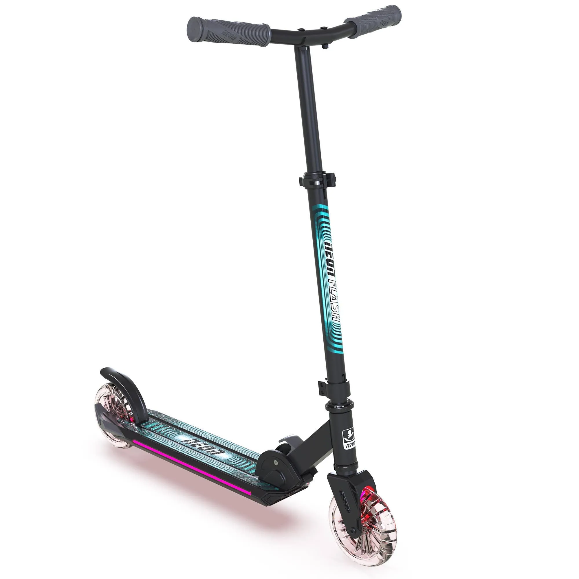 Neon - Neon Flash folding kick scooter multi-color lights FX