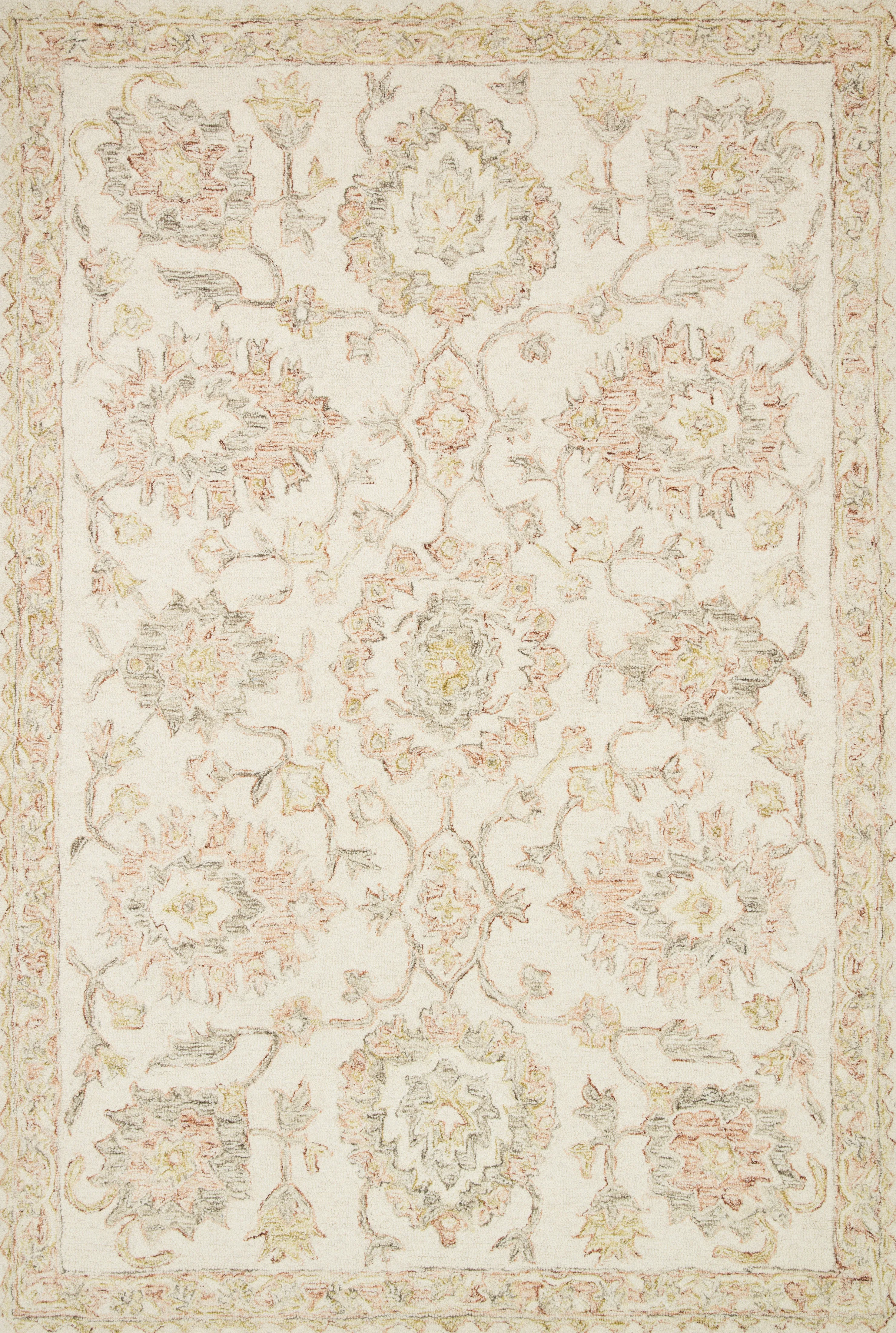 Norabel Rug in Ivory & Blush