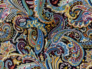 Paisley Fun - Printed Crepe Fabric