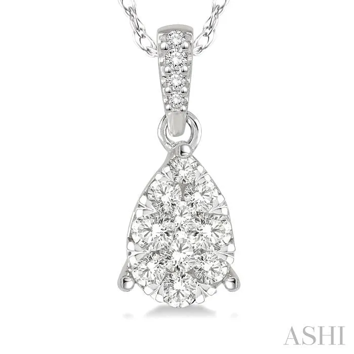 PEAR SHAPE LOVEBRIGHT ESSENTIAL DIAMOND PENDANT