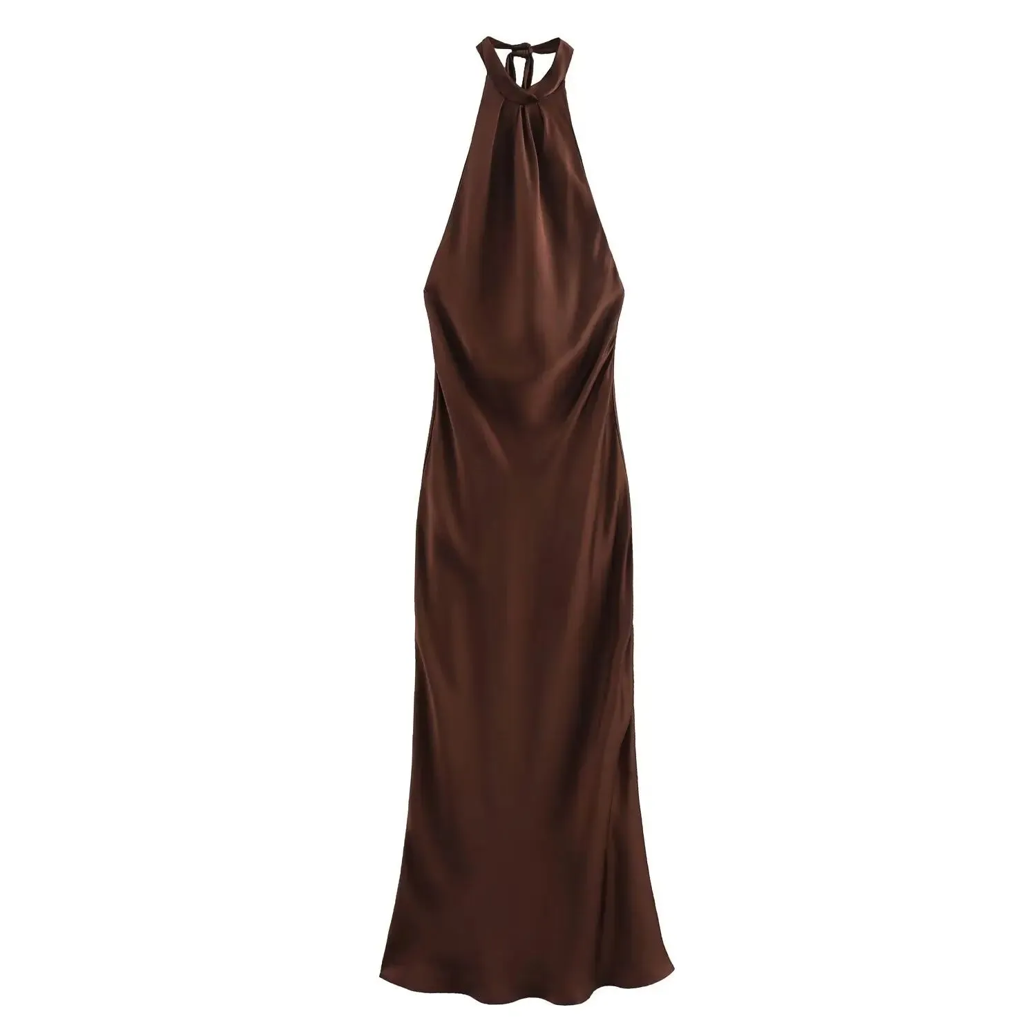 Pre Order:  Sexy Backless Silk Satin Hanging Dress