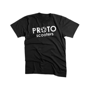 Proto Classic Logo Tee - White on Black