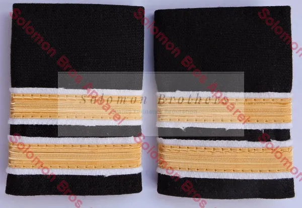 Purser Soft Epaulettes 2 Bar - Merchant Navy