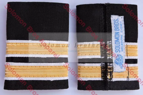 Purser Soft Epaulettes 2 Bar - Merchant Navy