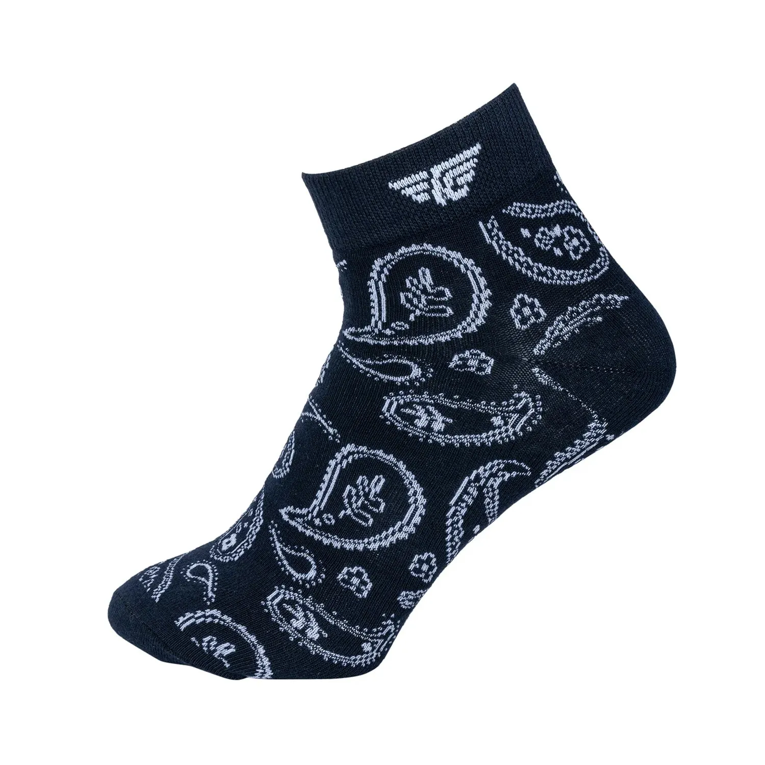 Red Tape Jacquard Ankle Length Socks for Men | Pack of 3