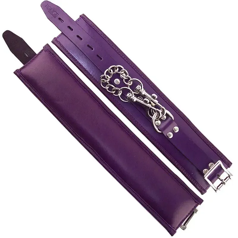 Rouge Garments Purple Bondage Padded Ankle Cuff Restraints