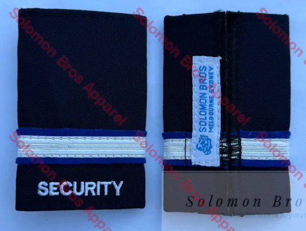 Security Soft Epaulettes 1 Bar - Merchant Navy