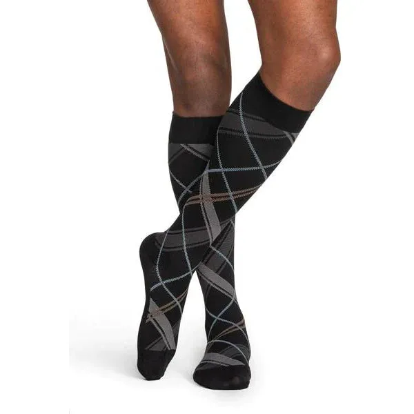 Sigvaris Microfiber Patterns Men's Knee High 20-30 mmHg