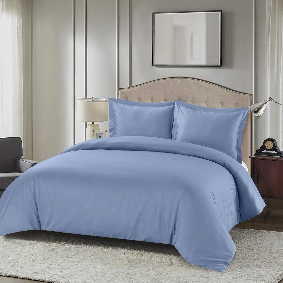 Silky Cotton, Bamboo-Cotton Blended 3-Piece Duvet Cover Set (Hybrid)