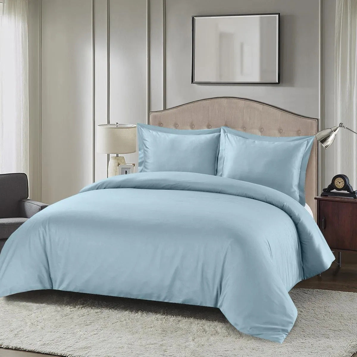 Silky Cotton, Bamboo-Cotton Blended 3-Piece Duvet Cover Set (Hybrid)