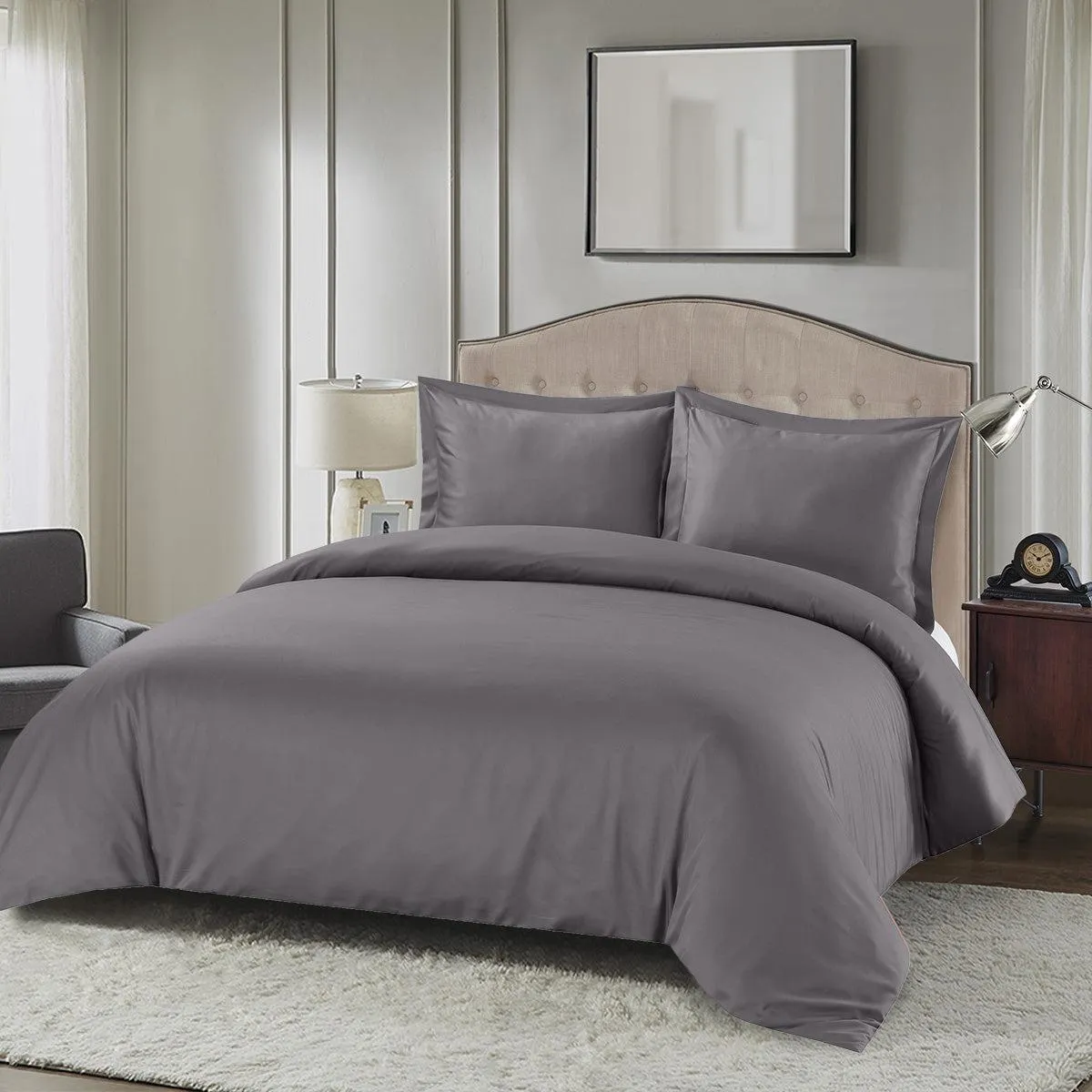 Silky Cotton, Bamboo-Cotton Blended 3-Piece Duvet Cover Set (Hybrid)