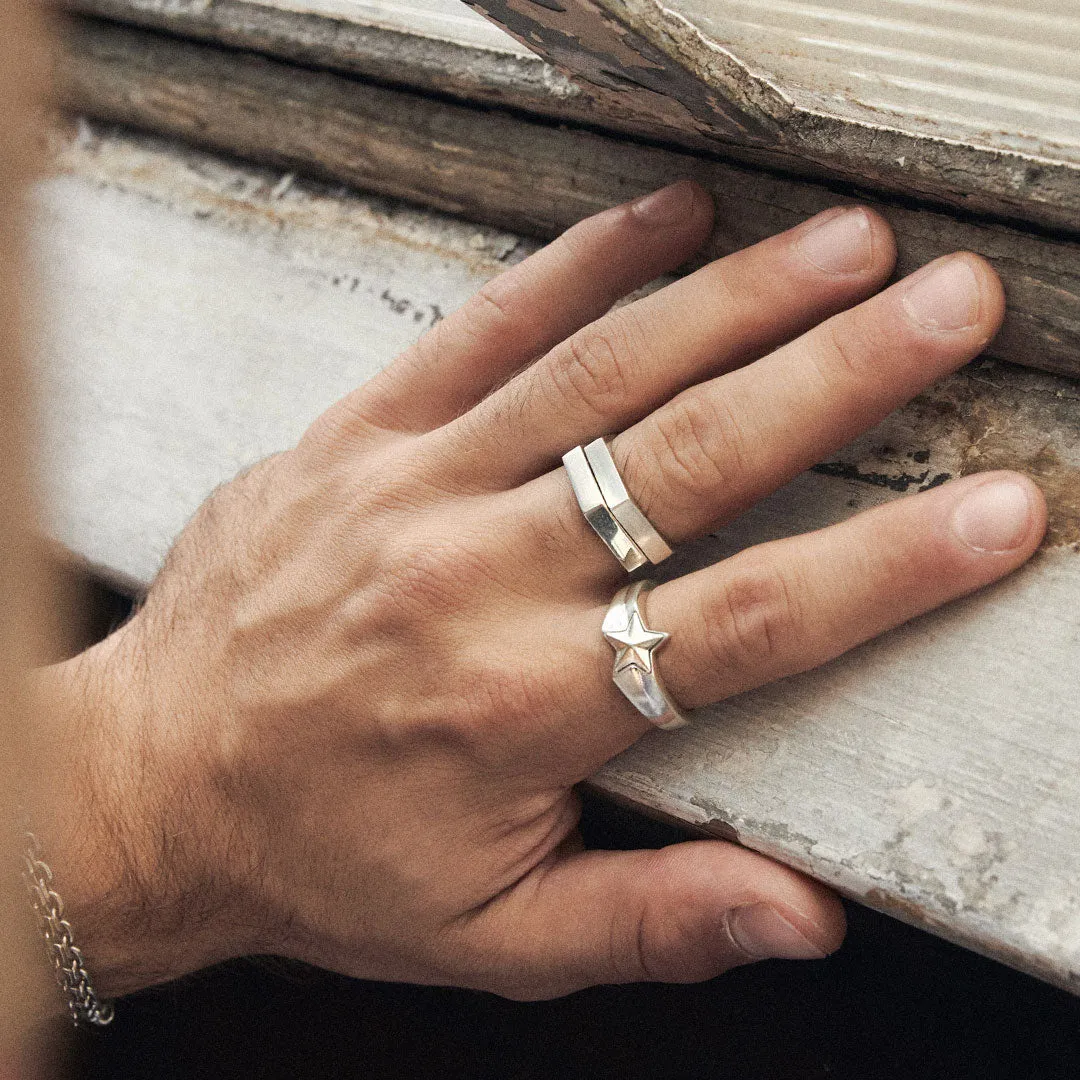 Silver Hex Ring