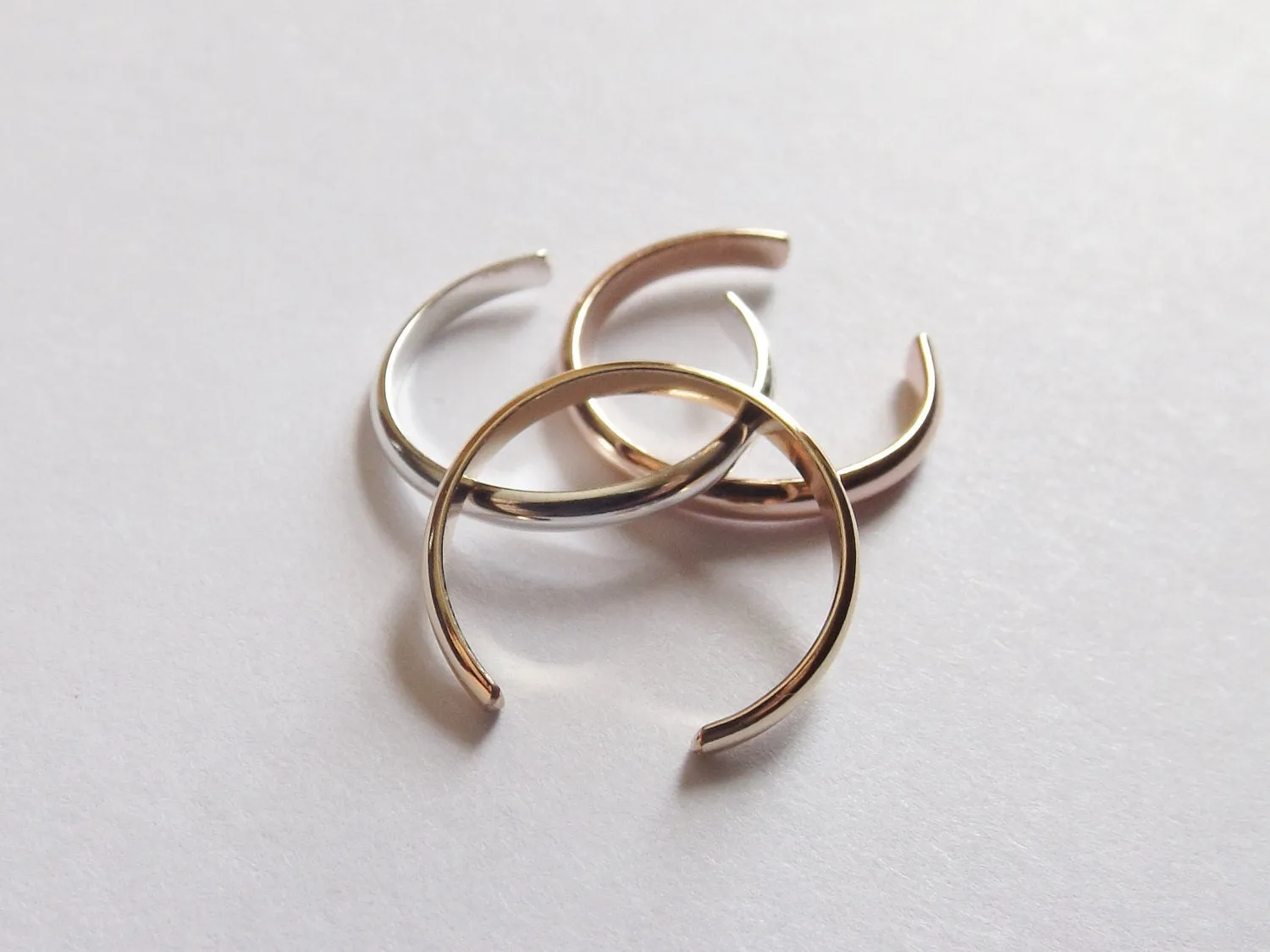 Simple Ear Cuff, Choose your set, Mixed Metal Ear Cuffs, Everyday Ear Cuff, Ear Cuff, Ring Ear Cuff, Customizable Ear Cuff Earring,Toe Ring