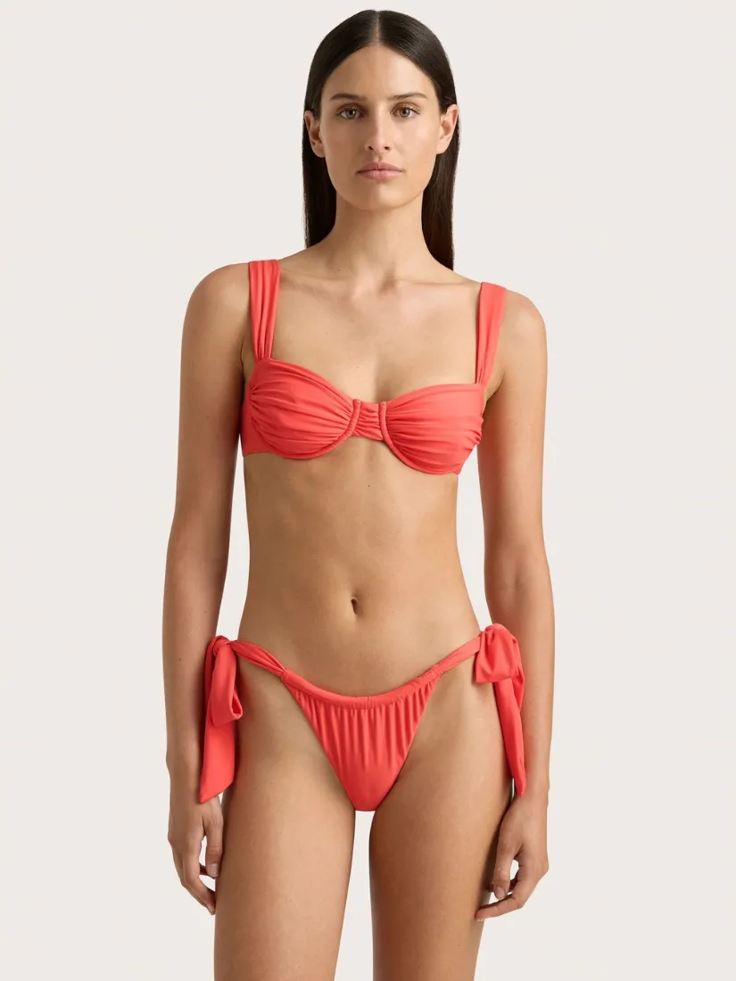 Sol Bikini Top Vermillion