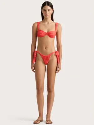 Sol Bikini Top Vermillion