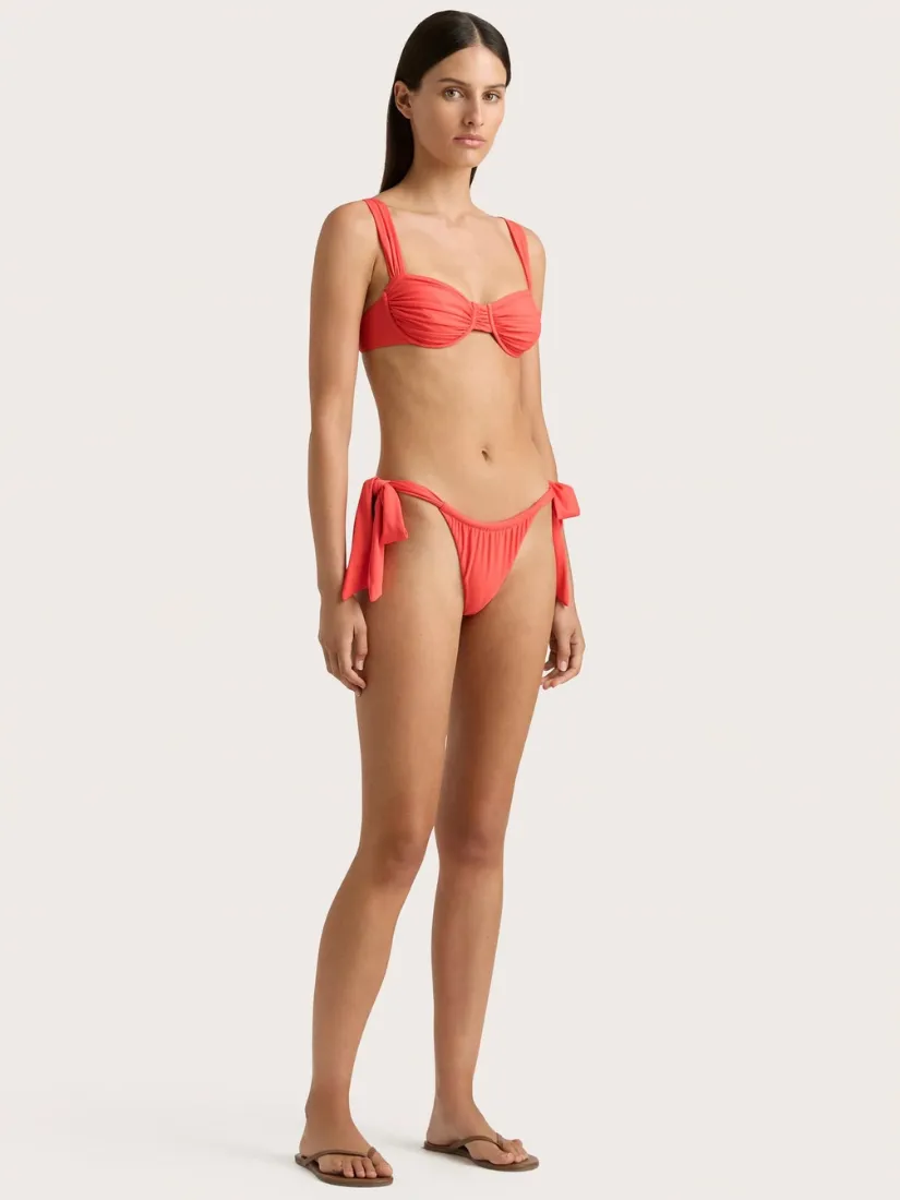 Sol Bikini Top Vermillion