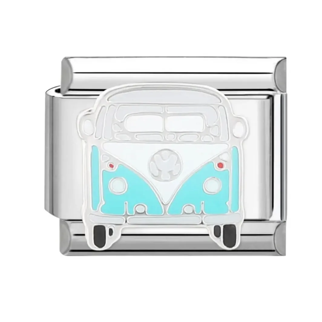 Stainless Steel VW Minibus Charm