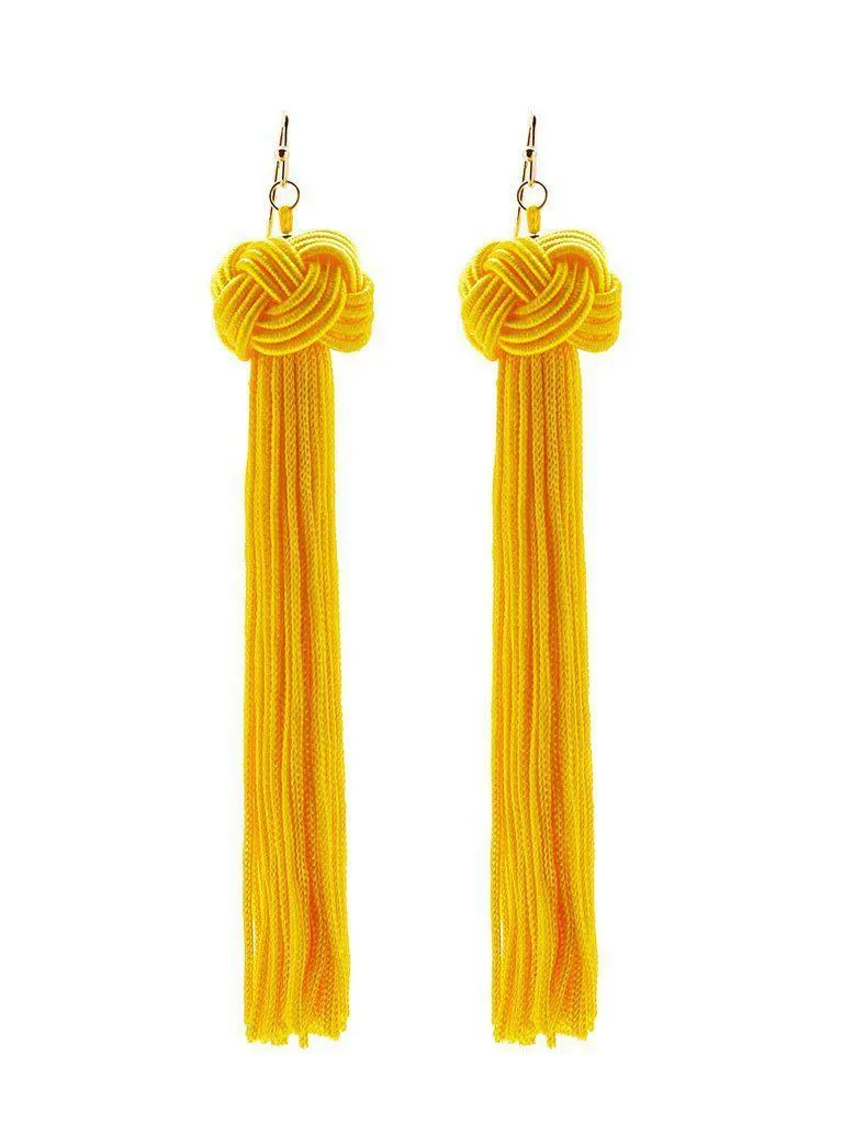 Statement Tassel Drop Earrings