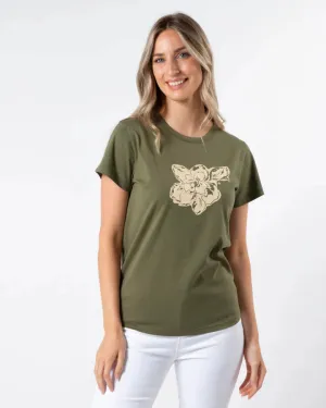 Stella and Gemma Khaki Petal Garden Tee