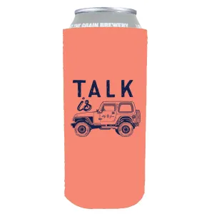 Talk Is Jeep Slim Koozie