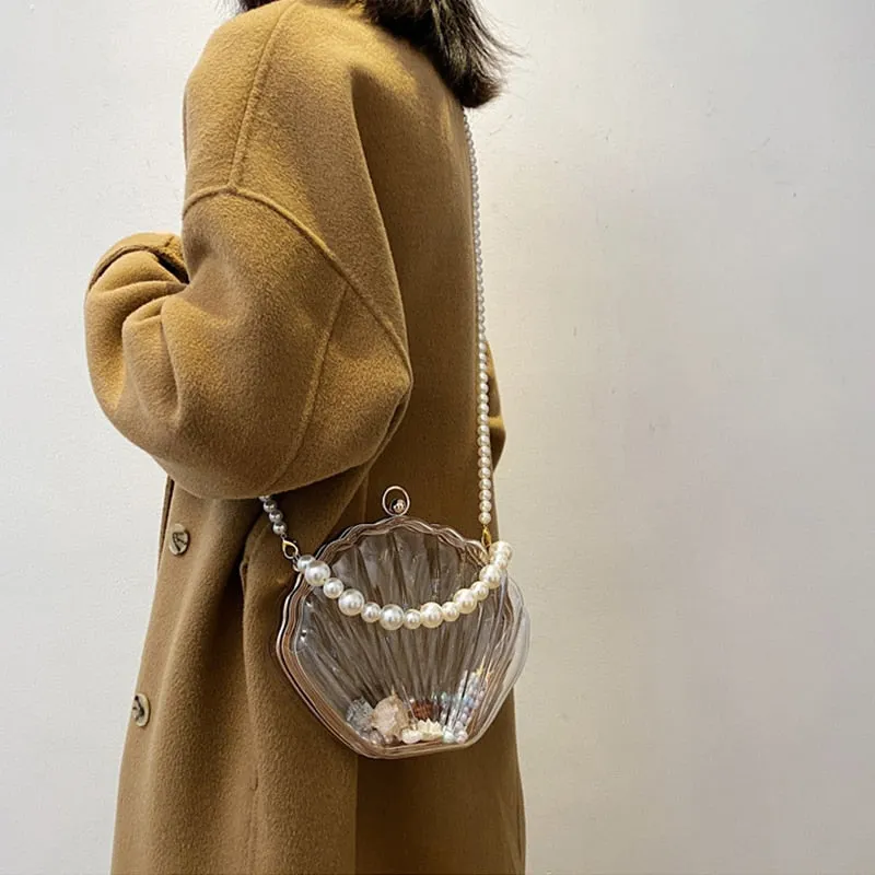 TEEK - Transparent Shell Pearl Handbag