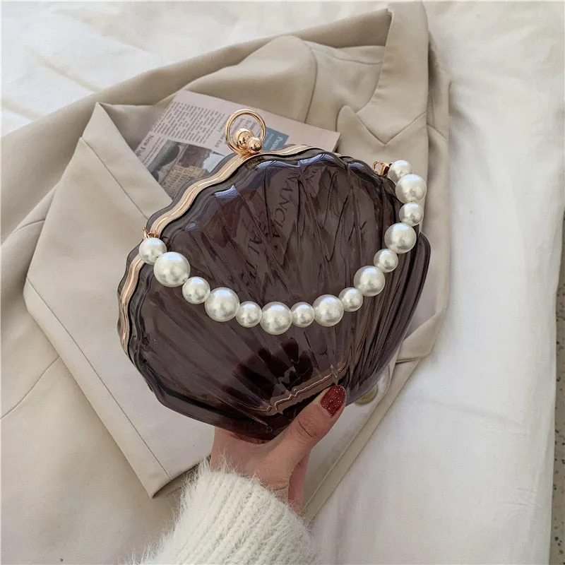 TEEK - Transparent Shell Pearl Handbag