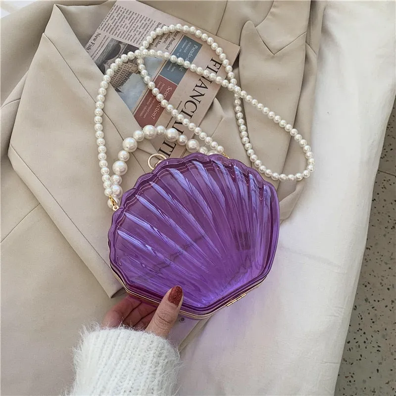 TEEK - Transparent Shell Pearl Handbag