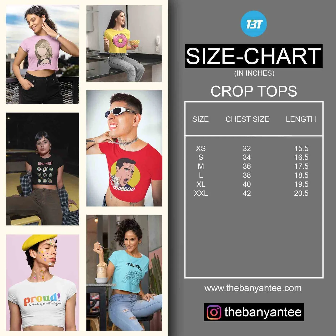 The Big Bang Theory AOP Crop Top - Characters