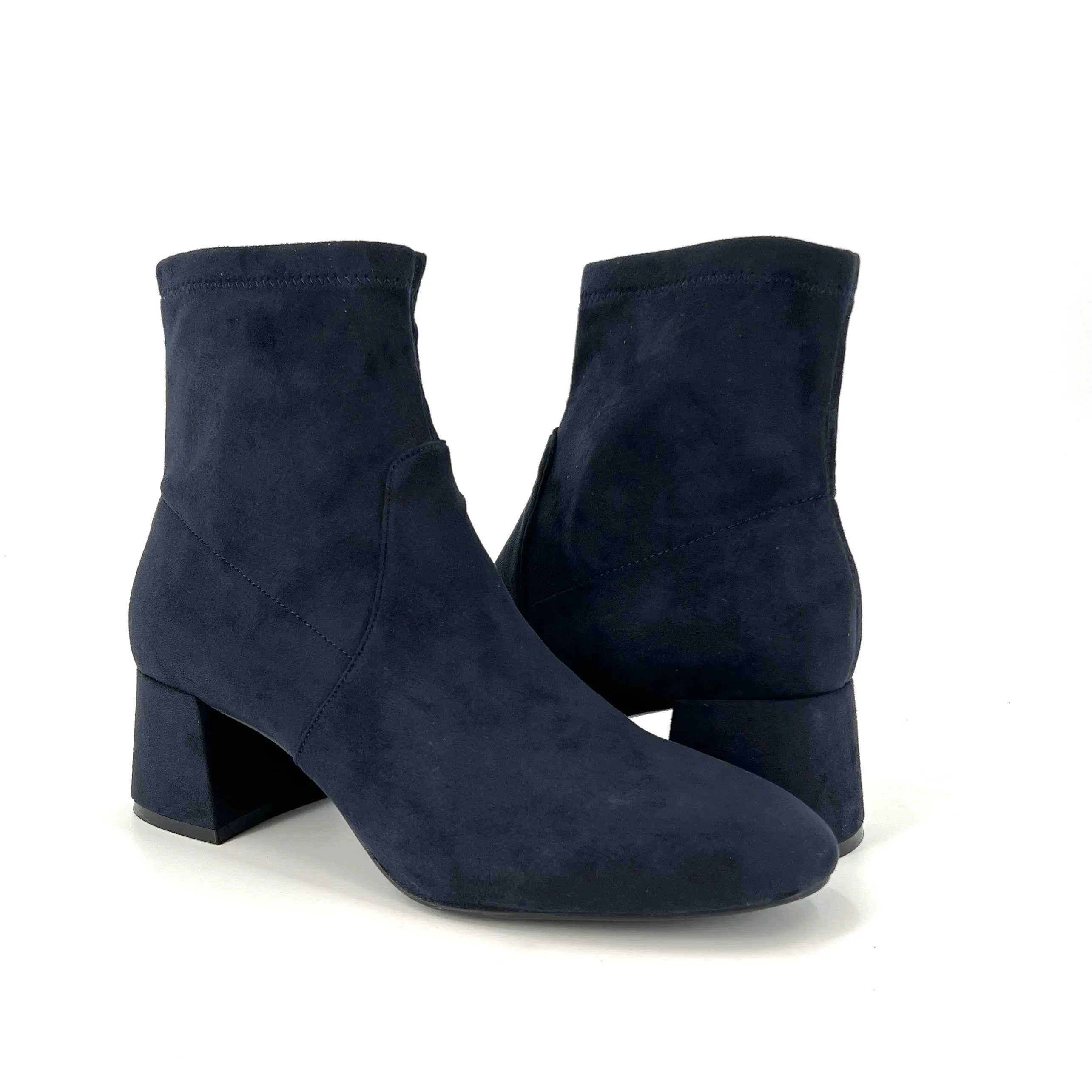 The Stretch Bootie with Inside Zip in Navy