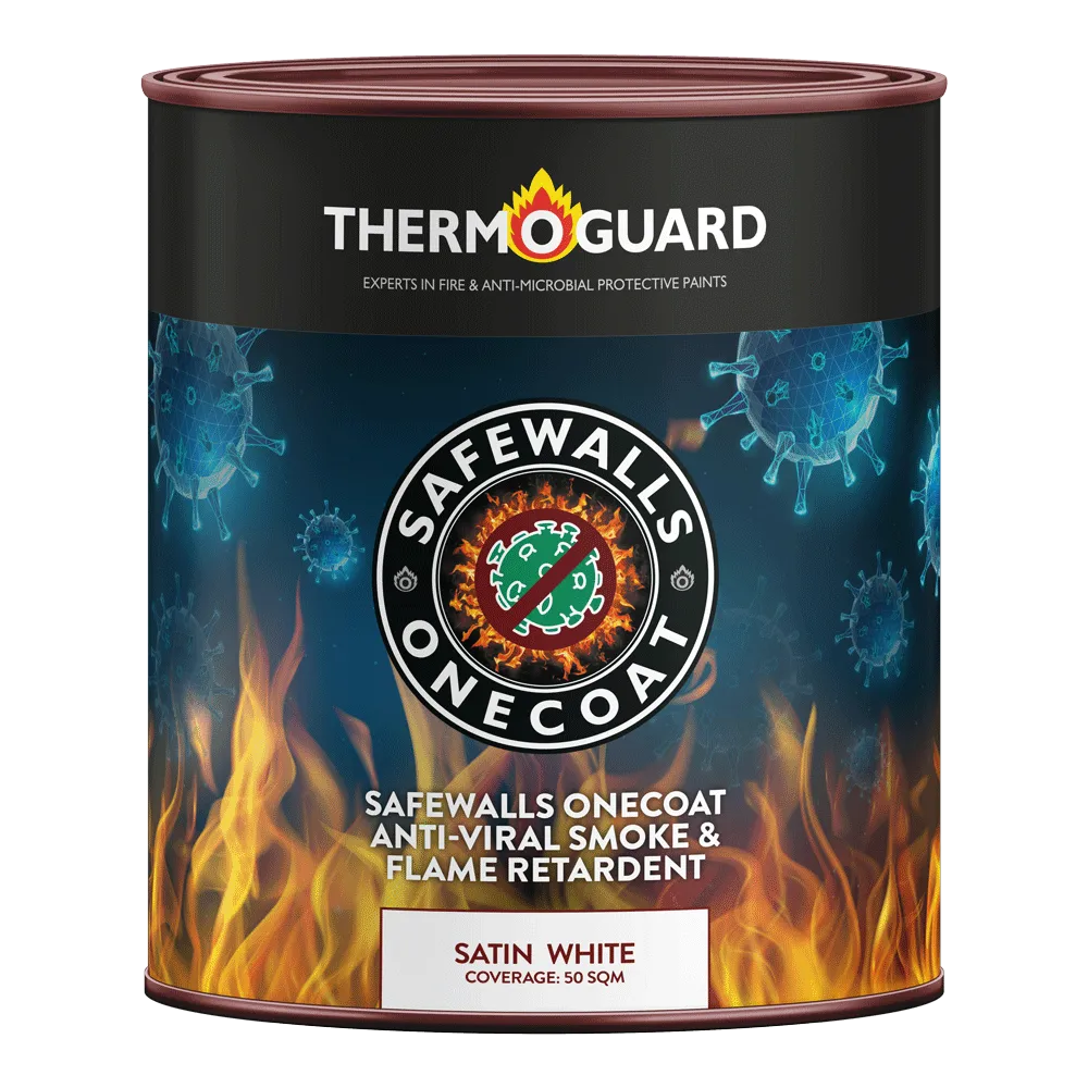 Thermoguard Safewalls OneCoat Anti-Viral Smoke & Flame Retardant White