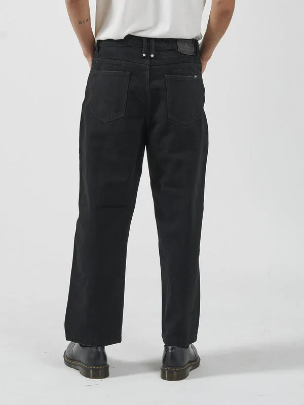 THRILLS Big Slacker Denim Jean - BLACK RINSE