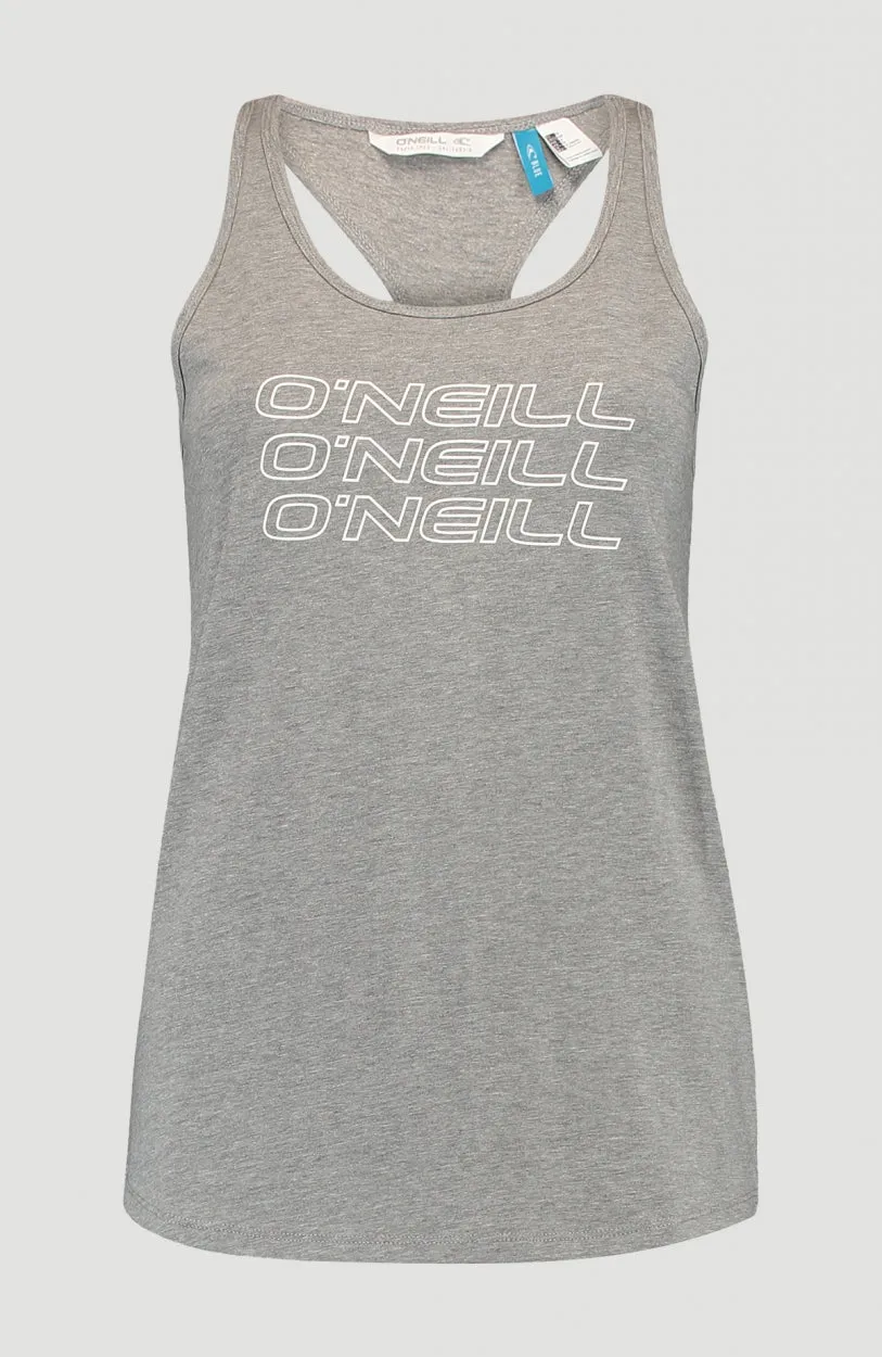 Triple Stack Racer Tanktop | Silver Melee -A