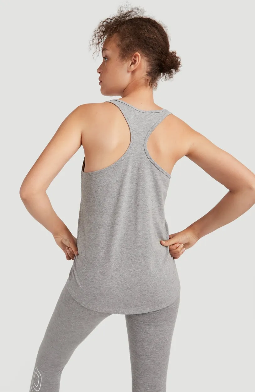 Triple Stack Racer Tanktop | Silver Melee -A