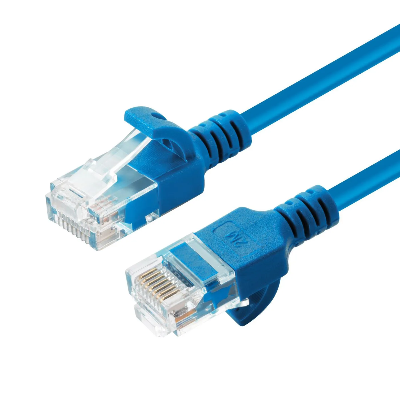 U/Utp Cat6a Slim 0.25M Blue