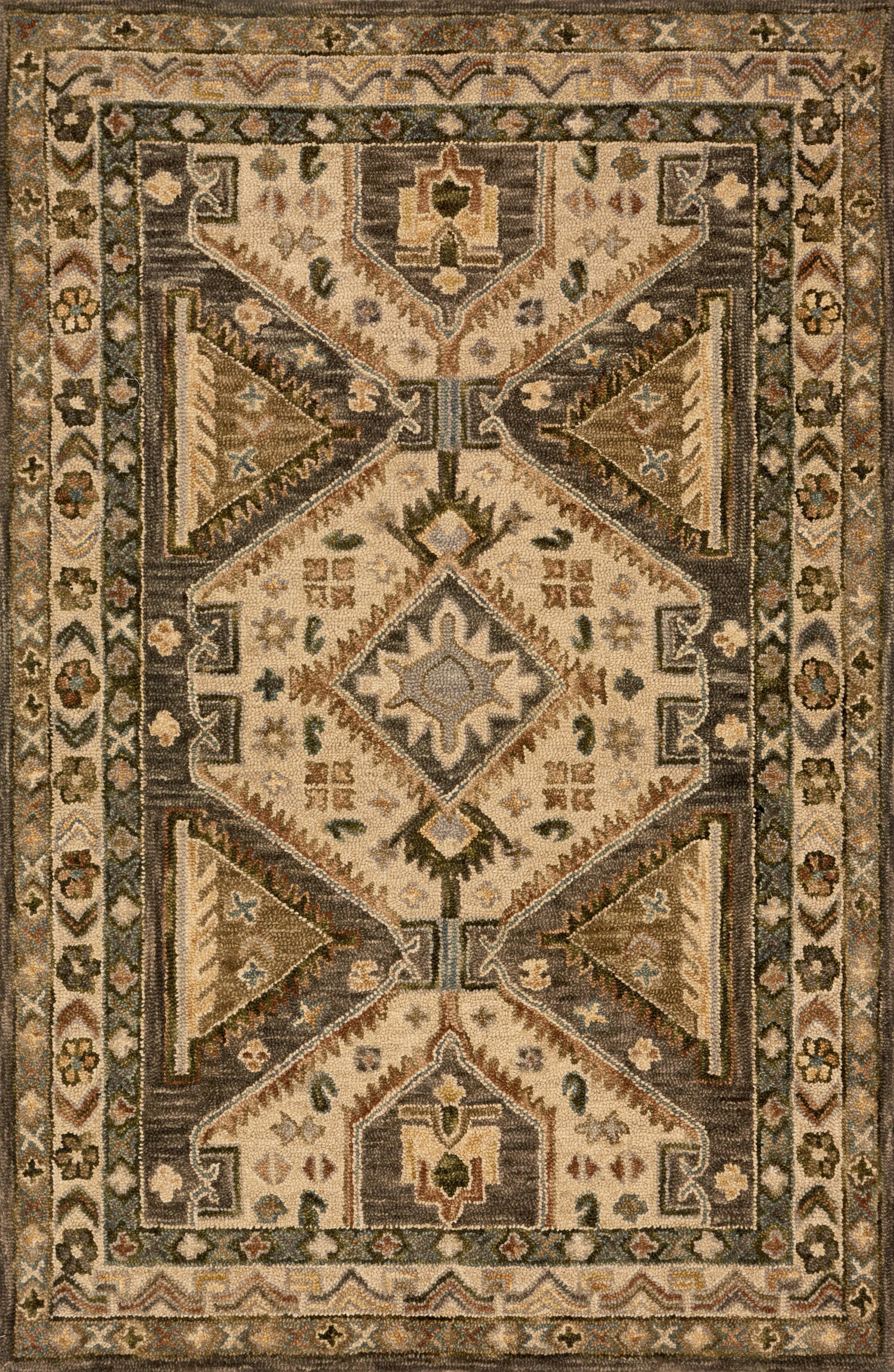 Victoria Rug in Walnut & Beige