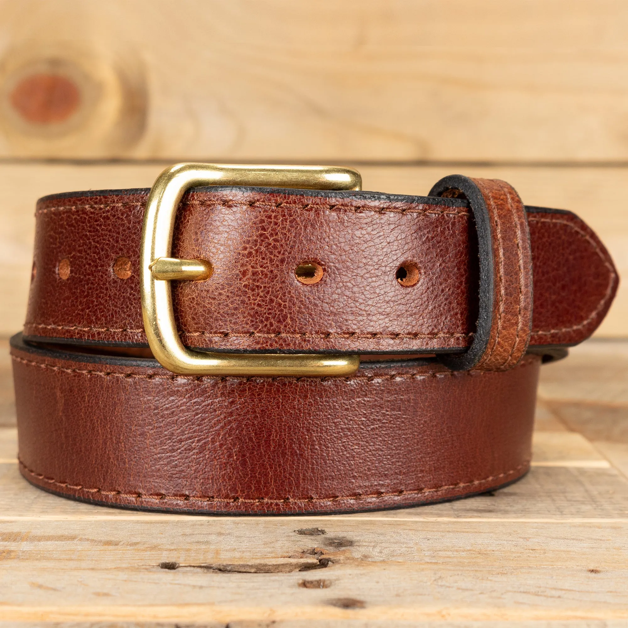 Water Buffalo Brown Casual Belt