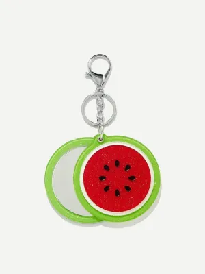 Watermelon Shaped Keychain