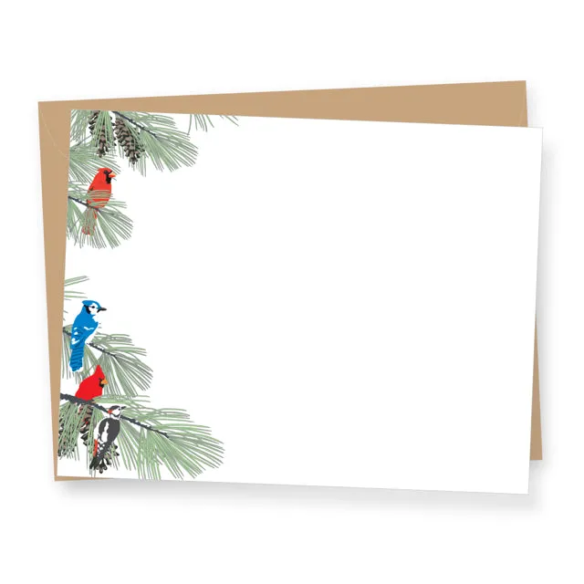 Winter Birds Flat Boxed Christmas Cards