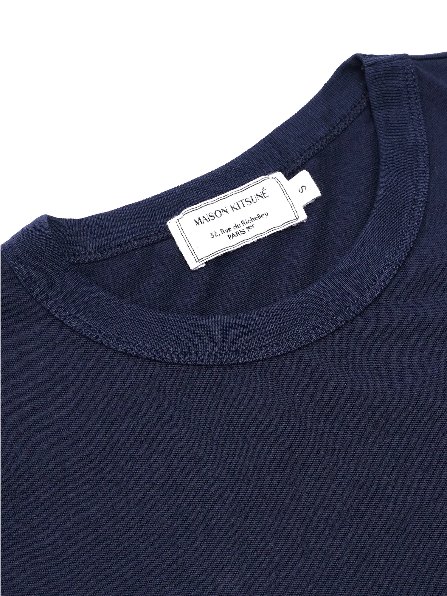 W_TEE-SHIRT FOX HEAD PATCH_NAVY