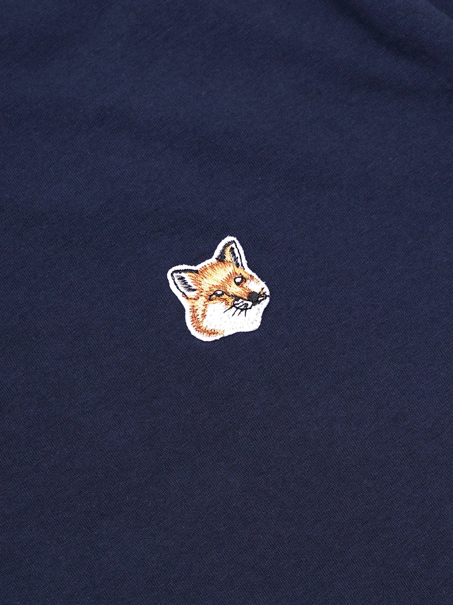 W_TEE-SHIRT FOX HEAD PATCH_NAVY