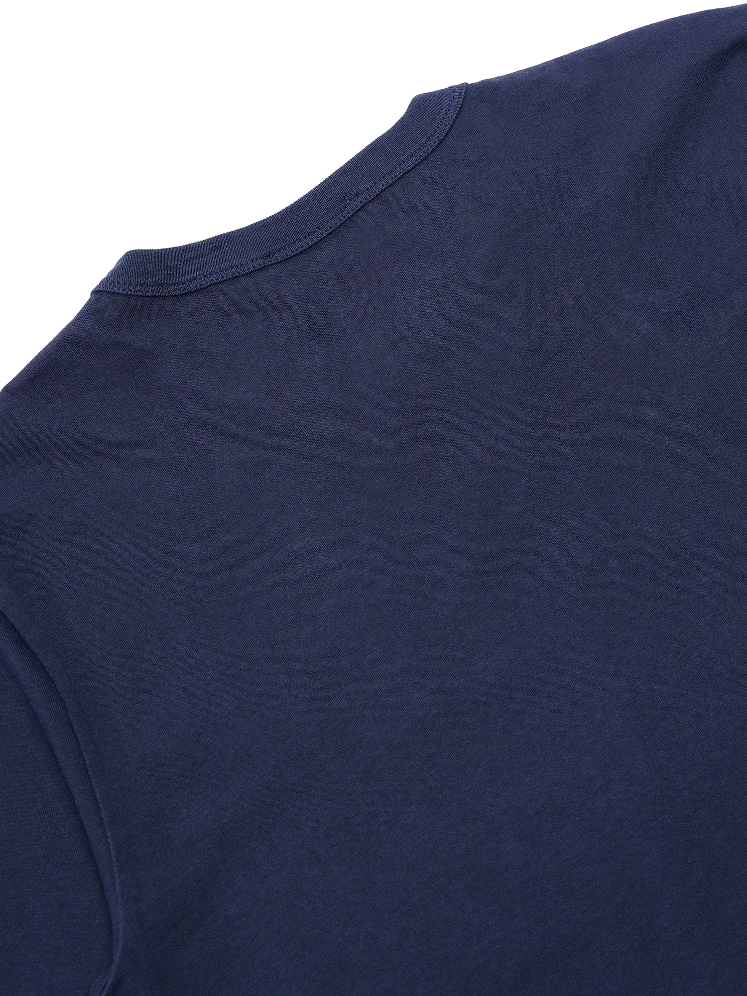 W_TEE-SHIRT FOX HEAD PATCH_NAVY