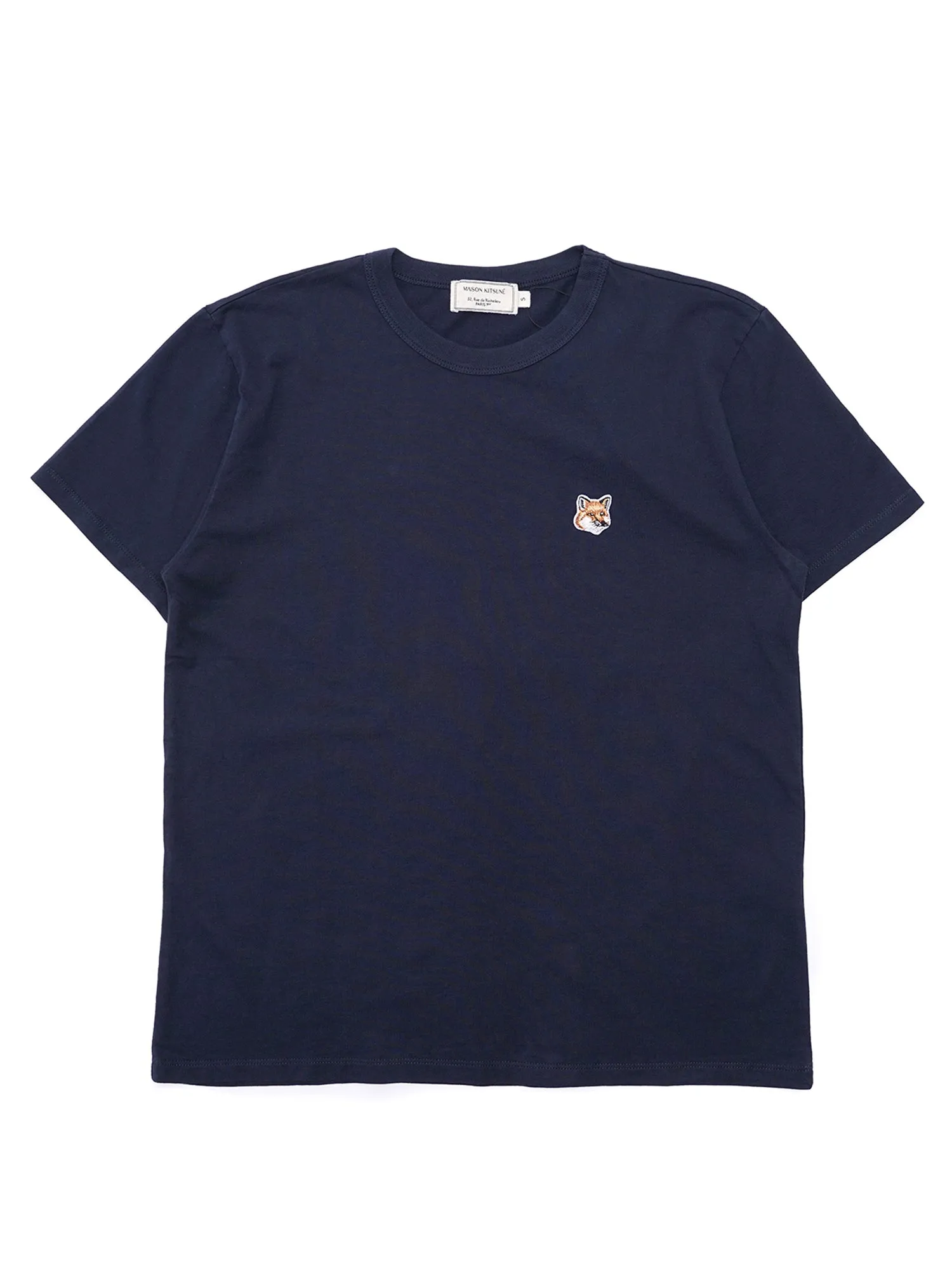 W_TEE-SHIRT FOX HEAD PATCH_NAVY